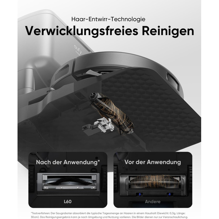 Робот-пилосос eufy L60 SES з функцією миття, потужність 5000Pa, лазерна навігація iPath, для ретельного прибирання, ідеальний для волосся та твердих підлог (відновлений)