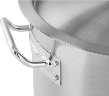 Royal Catering Induction Stockpot 48 L Ø 40 cm with Lid, Stainless Steel Pot, Induction Cooktop Pot, Stainless Steel Pot