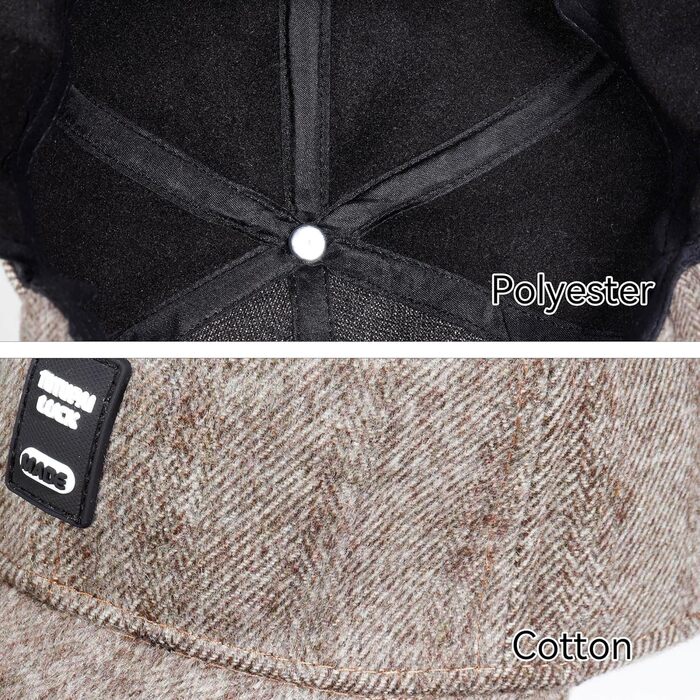 Зимові шапки Gisdanchz 7-7 1/2 з навушниками, унісекс, для роботи та спорту на відкритому повітрі (світло-коричневий)