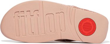 Шльопанці жіночі FitFlop Lulu Glitter рожево-золотисті, з підтримкою стопи 40 EU
