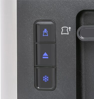 Тостер Russell Hobbs Textures+ з широкими слотами, підставка для бургерів, щипці, 6 рівнів підсмажування, розморожування та підігріву, 850W, 22601-56, нержавіюча сталь, 2 відсіки