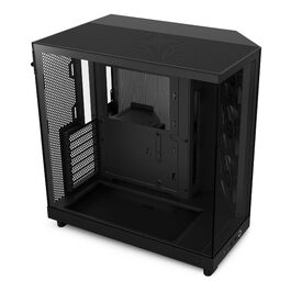 NZXT H6 Flow: Корпус ПК Mid-Tower з двома камерами, чорний, з 3 вентиляторами 120 мм