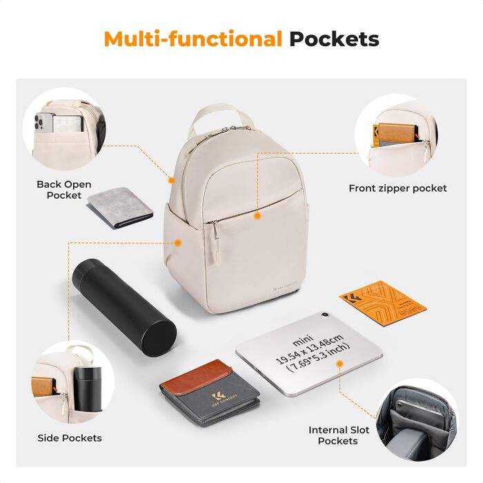 Сумка для камери K&F CONCEPT: зручна та водонепроникна сумка-рюкзак для DSLR/SLR камер, 5 літрів, білий колір