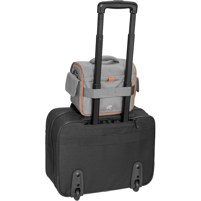 Сумка для камери PEDEA 'Vintage' з захисною плівкою для дисплея Canon, Nikon, Pentax, XL (Сірий)