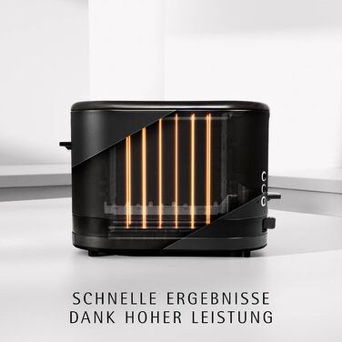 Тостер WMF Lono Silk з нержавіючої сталі, 2 слоти, XXL-насадка для бургерів, 7 рівнів підсмажування, LED-дисплей, знімний піддон для крихт, анти-відбитки, 900 Вт