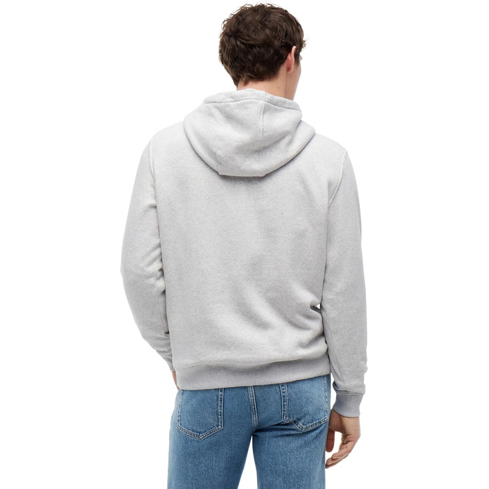 Чоловічий худі Tommy Jeans Regular Fit Flag Fleece з капюшоном, сірий (Silver Grey Heather)