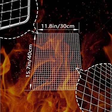 Grill attachment, disposable grill racks, 10 pieces 11.8 X 15.7 - baking racks, grill accessories for outdoor smoker grills