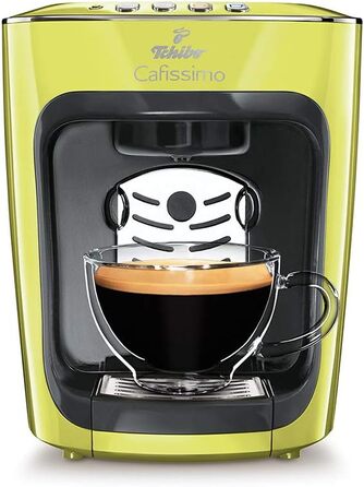 Кавова капсульна машина Tchibo Cafissimo Mini для кави, еспресо, крема та чаю, жовта