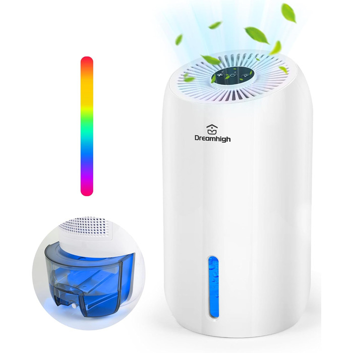 Електричний осушувач повітря Dreamhigh® 1.6L для ванної, підвалу, спальні (35 м²)