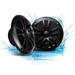 Автомобільні 2-смугові динаміки Boss Audio MR6B, 180 Вт, 16,5 см, чорні, 89 дБ, 80-20000 Гц