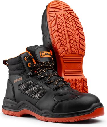 Чоловіче робоче взуття Black Hammer 8844Sicherheitsschuh, чорний, 42 EU