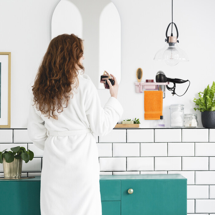 Wall-Mounted Hair Dryer Holder