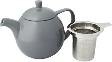 FORLIFE Curve Teapot with Infuser, 625 ml 24-Ounce / 710 ml (Gray)