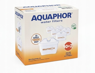 Смінні фільтрувальні картриджі для глечика Aquaphor Maxfor+ H, 12 шт.
