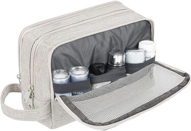 Чоловічий дорожній косметичний набір Wandf - органайзер для туалетних речей (Джинс, Бежевий)