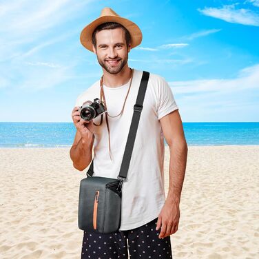 Сумка для камери FOSOTO: універсальна через плече для Canon, Nikon, Sony, Panasonic (SLR, Zoom, аксесуари)