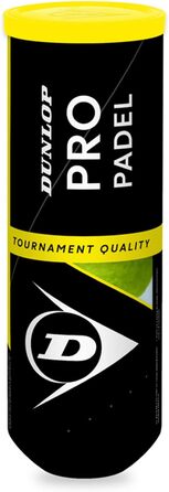 М'ячі для падел-тенісу Dunlop Pro, 4 банки по 3 м'ячі, преміум якість, ідеальні для турнірів та інтенсивних ігор