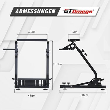 Тримач для ігрового керма GT OMEGA для Logitech G29 G923 G920, Thrustmaster T500 RS, Fanatec Clubsport та КПП TH8A — Регульована стійка для PS4, Xbox, PC
