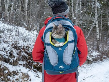 Рюкзак для собак Kurgo G-Train, 33x53x25 см, червоний, з відділенням для тварин, водонепроникний, з тримачами для пляшок, до 11 кг
