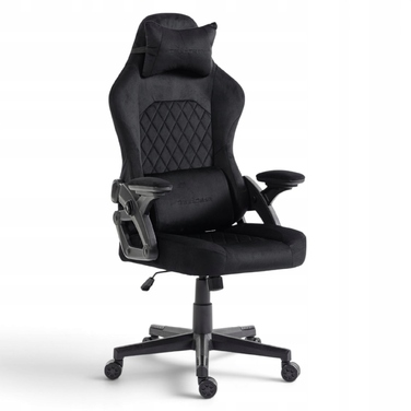 Ігрове крісло Delagear G 404, тканина, чорне