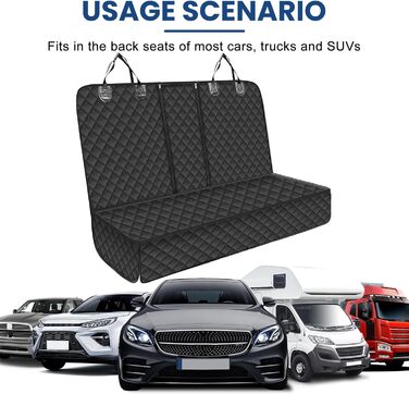 Захист сидіння автомобіля для собак: водовідштовхувальний, антиковзаючий, стійкий до подряпин (135 x 120 см)