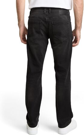 Джинси чоловічі Tom Tailor Marvin Straight (34W/36L, Used Dark Stone Black Denim)