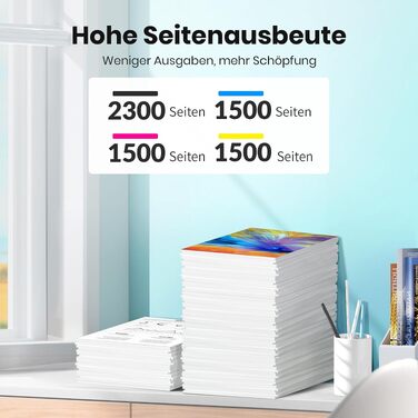 Комплект картриджів Glliter 950XL та 951XL для принтерів HP Officejet Pro 8600, 8610, 8620, 8630, 8640, 8660, 8100, 251DW, 276DW (4 шт.)