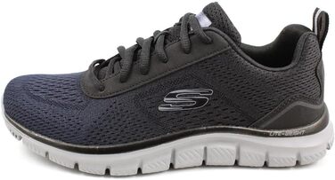 Чоловічі кросівки Skechers Track Ripkent - Navy Mesh Black Trim (40 EU, Широкий)