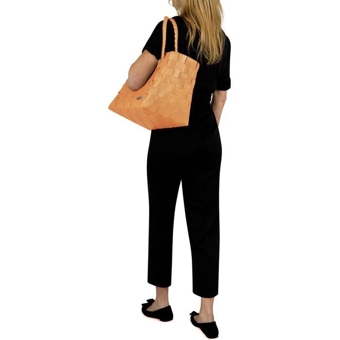 Normani woven/shopping bag - includes sewn-in inner pocket for keys, phone, etc. - large shopper with 20 liter volume, color (Orange)