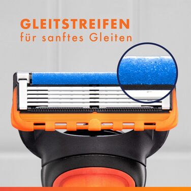 Бритва Gillette Fusion 5 для чоловіків, металевий станок для вологого гоління, чорний, з 12 змінними касетами