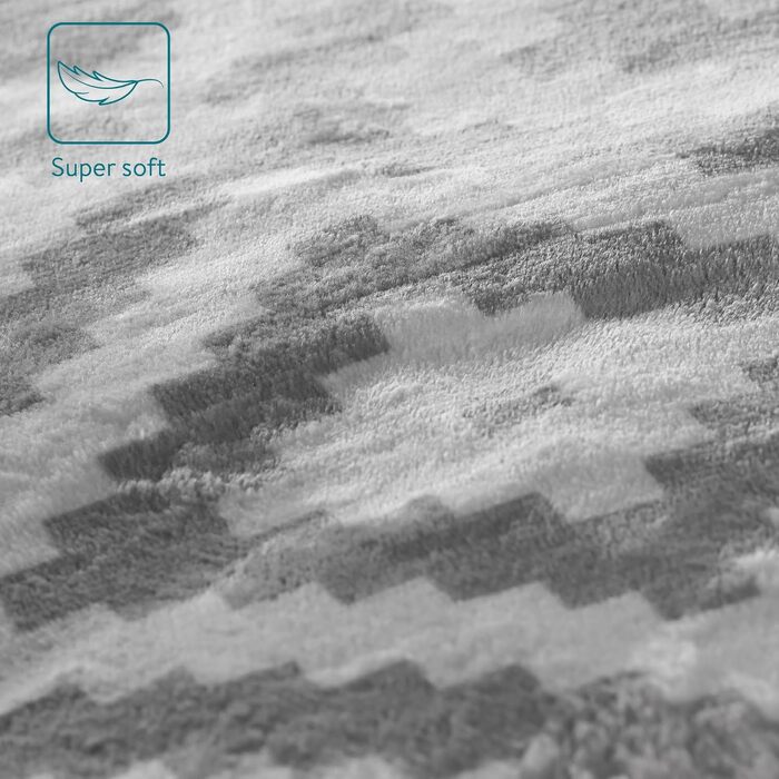 Електрична ковдра Navaris XXL 180x130 см з 3 рівнями нагріву, автовимкненням та можливістю прання - тепла та затишна ковдра темно-сірого кольору (сіро-білий візерунок)