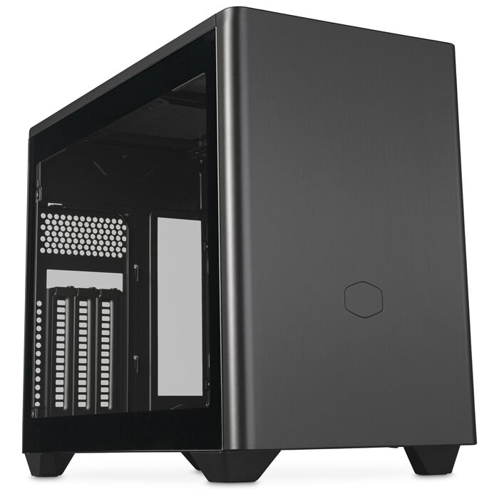 Корпус Mini-ITX Cooler Master NR200P V2 білий: скло, вертикальне розташування GPU, PCIe 4.0, USB 3.2 Gen 2x2, 120 мм вентилятор
