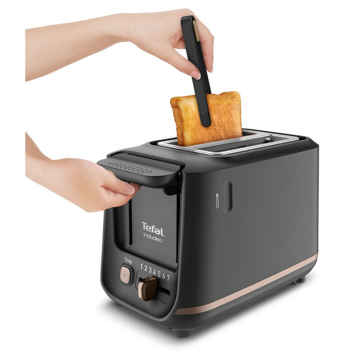 Тостер Tefal TT533811, чорний, 850 Вт