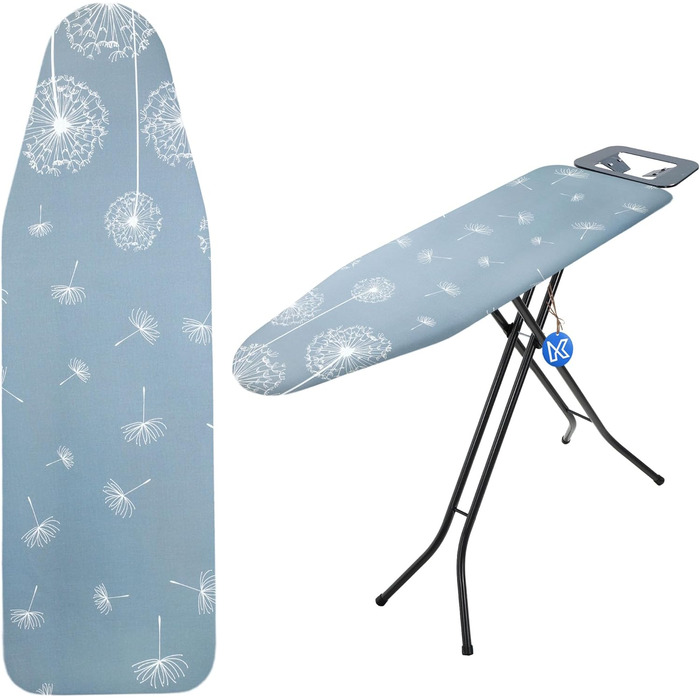Покриття для прасувальної дошки KADAX з еластичним гумкою, практичне, для парових прасок, заміна (Pusteblumen XL)