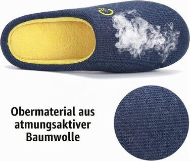Зимові домашні капці Mishansha унісекс (чоловічі та жіночі), сині, розмір 40/41 EU
