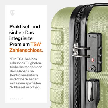 Чемодан Trevey з полікарбонату, 67 см, об'єм 60 л: міцний, з TSA-замком, для подорожей