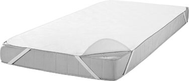 SETEX Waterproof Mattress Protector, 3-Layer, 90 x 200 cm, Mattress Cover made of 100% Cotton, Generation, White