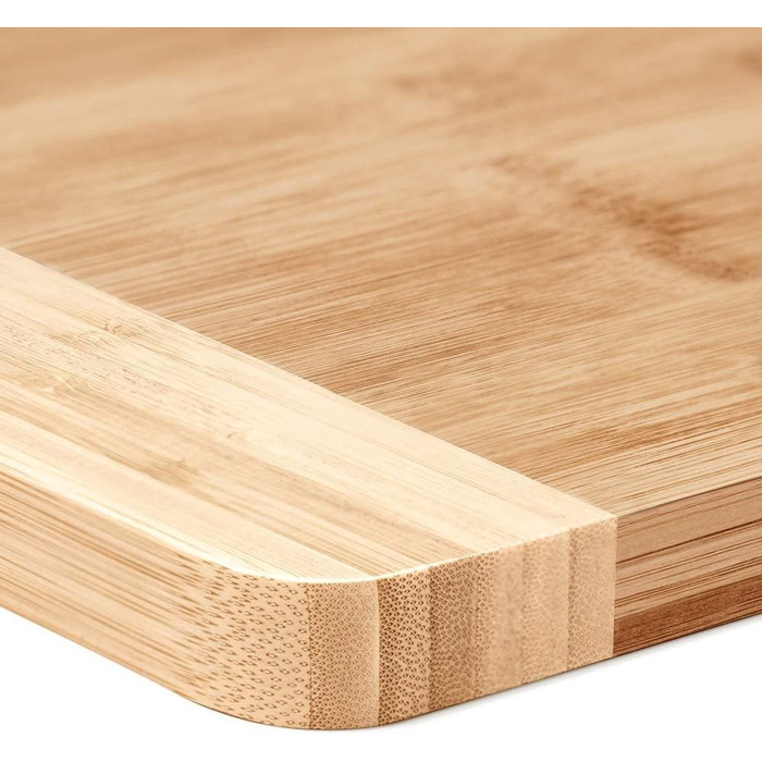 Maverton Bamboo Cutting Board with Engraving - Serving Board - Bread and Cheese Board, Solid Wood - Christmas Gifts - Size: 35x25 cm - Cutting Board for Men - for Birthdays - for Christmas - Chef