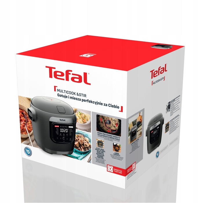 Мультиварка-тушківець Tefal Multicook&Stir MY720B, 6 л, 12 програм, функція перемішування