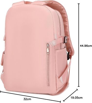 Жіночий рюкзак Acmebon для ноутбука, рожевий, місткий, модний, повсякденний