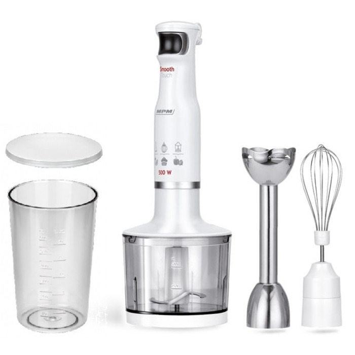 Погружний блендер MPM MBL-28 500 Вт, білий