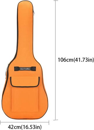 Чохол для акустичної гітари Gig Bag, 40/41 дюймів, оксфордська тканина, помаранчевий