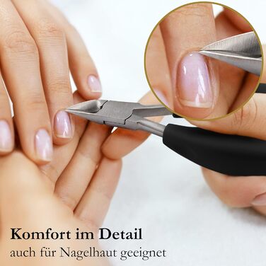 Набір для догляду за нігтями ROBBX® Profi: кусачки для товстих нігтів, зручна ручка, шкіряний етикет, ножиці для нігтів