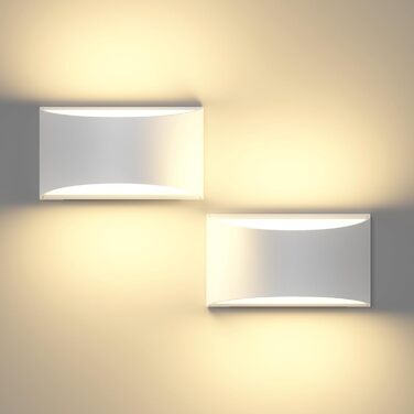 LED-стінні світильники 2 шт. - 10W, G9, вологостійкі, тепле біле світло 3000K для балкона, вітальні, спальні, коридору, гаража (біло-тепле)