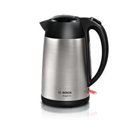 Електричний чайник Bosch DesignLine TWK3P424, 1.7 л, червоний, з нержавіючої сталі, бездротовий, з індикатором рівня води та захистом від перегріву