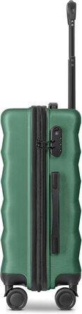 Набір валіз Smartbox Hartschalen 3-в-1 для жінок та чоловіків | Легкі та міцні валізи з ABS-пластику | 4 колеса та кодовий замок (Edition 03) (Темно-зелений, валіза S (55 см))