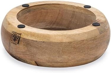 Lotte Holznapf Mandira 650ml Ceramic Dog Bowl - Brown