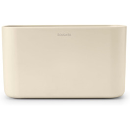Полиці для ванної Brabantia Renew Soft Beige, підставка для раковини, тримач для зубних щіток, нековзна, корозійностійка, легко миється, 19,7x9,8x11 см
