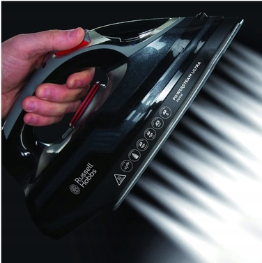 Потужна керамічна праска Russell Hobbs PowerSteamUltra 3100W Strażak