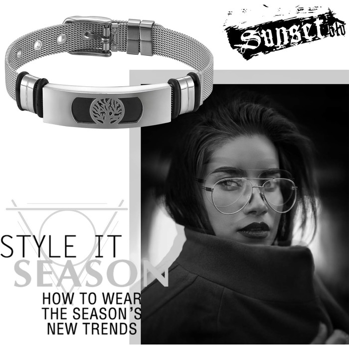 Чоловічий браслет Flongo з нержавіючої сталі 